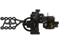 Trophy Ridge SWFT Trio Sight adaptable click light for low-light visibility.