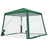 TROPOW 10x10 pop-up tent frame with a sturdy, rust-resistant build for outdoor use.