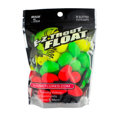 Trout Magnet E-Z Trout Float in neon red for easy bite detection.