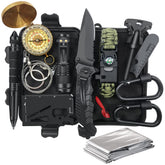 TRSCIND 14-in-1 front view shows compact survival gear for quick outdoor readiness.