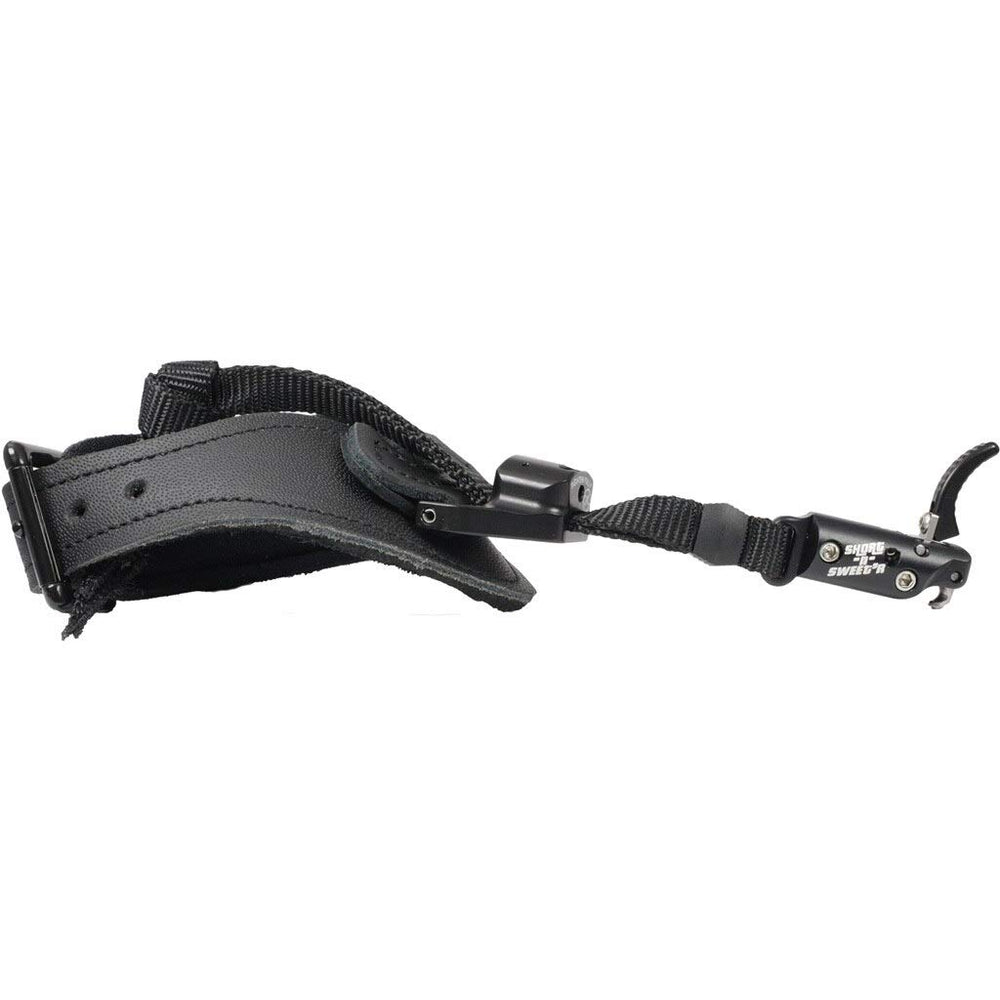 tru-ball Short-N-Sweet'r release with large buckle offers quick, secure connection for archery practice.