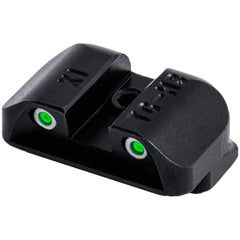 TRUGLO glow-in-the-dark rear sight featuring square-notch design for fast sight picture.