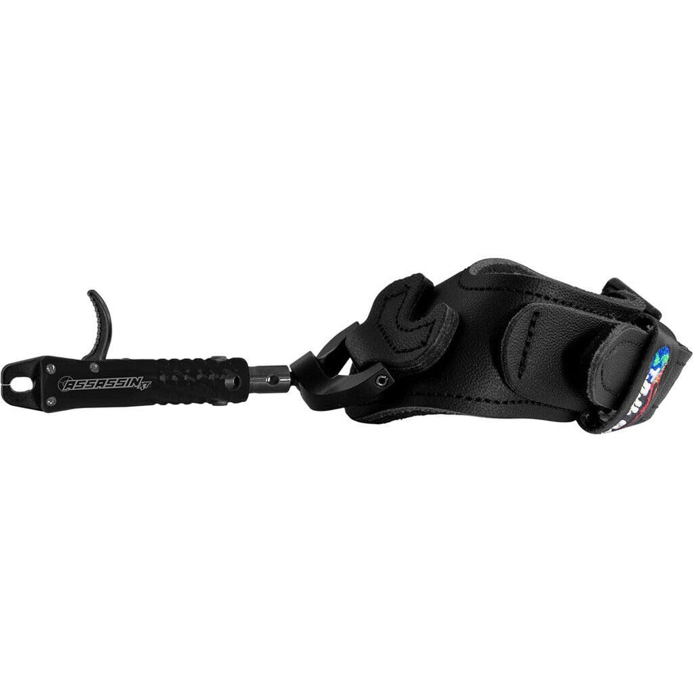Tru Ball Release Assassin XT dual swivel stem buckle close-up shows smooth target transitions.