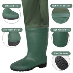Trudave chest waders adjustable X-back suspender for secure fit.
