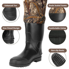 Trudave chest waders waterproof seal protect against splashes during muddy treks.