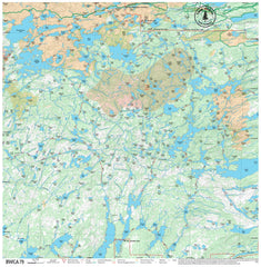 True North BWCA79 map cover showing durable foldable planning aid for canoe trips