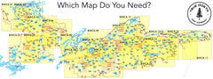 True North BWCA79 map waterproof cloth for rain-ready navigation on rugged lakes