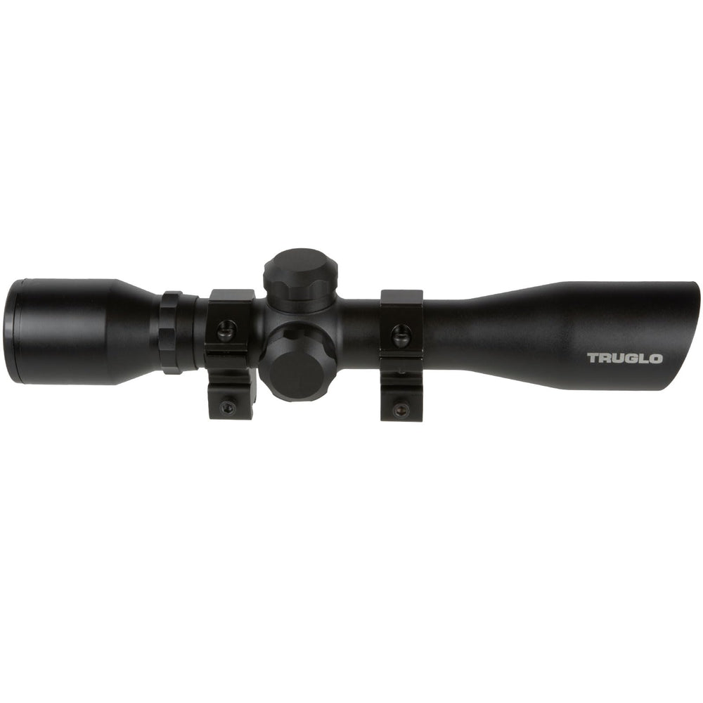 Riflescope mounted on Weaver-style 3/8 mount
