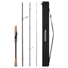 TRUSCEND CrazBass rod forebody highlights TORAY carbon fiber sensitivity for precise casting.
