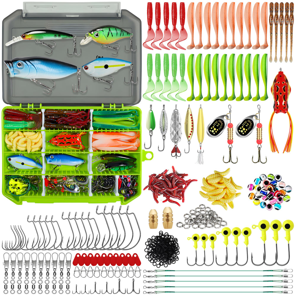 TRUSCEND 240-Piece Fishing Lures Kit - Lure Set (Hero Image)