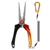TRUSCEND lockable handy fishing pliers with ergonomic handle for fatigue reduction