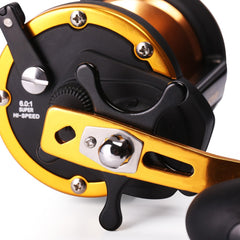 Forged aluminum spool with anti-rust fixing pin