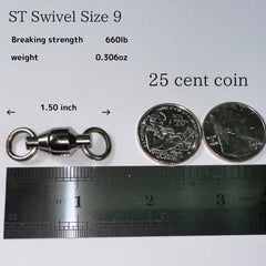 Six SUS430 stainless steel ball bearings assembly