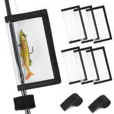 TSV 6-pack clear lure wraps and 2 rod straps kit