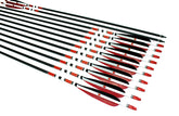 TTFLY FLETCHING 31inch carbon arrow showing 7-8mm diameter for consistent practice and hunting