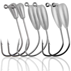 Tube jig heads 12-pack in reusable box for bass fishing