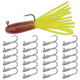 Tube jig heads 1/16 oz for crappie, panfish and bass - 24 pack