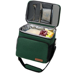 TuErCao Soft Cooler Bag open main compartment keeps food fresh on trips.