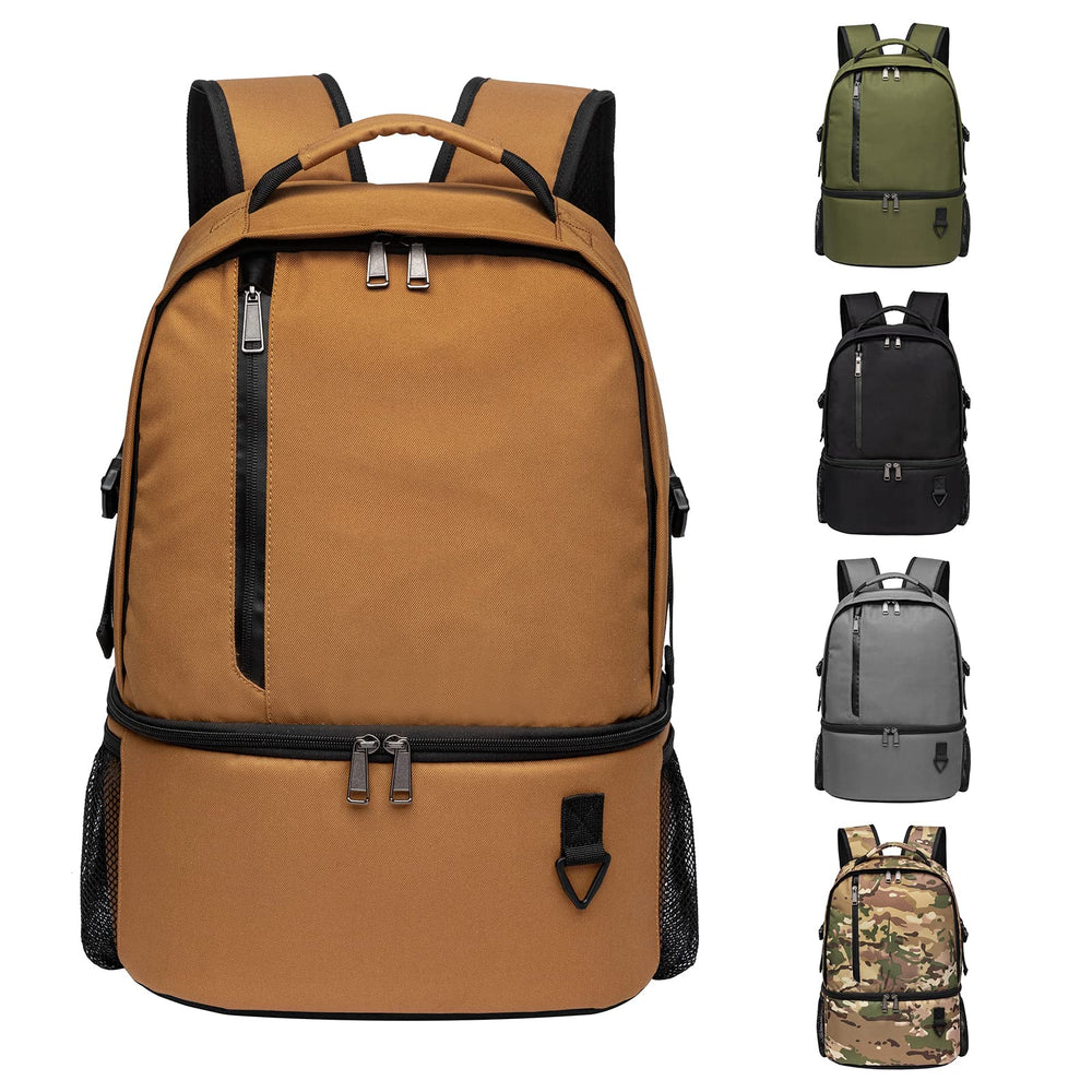 TUGUAN insulated cooler backpack front view, easy to carry for day trips.