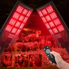 Tujoe two-pack red night hunting lights for clear nocturnal visibility