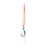 Full view of Tuna Riser Jig 80g in green and pink