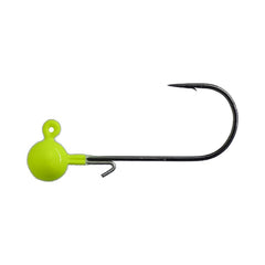 Close-up of 1/8 oz jig head with #1 hooks