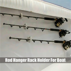 Rod hanger installed on a vertical surface