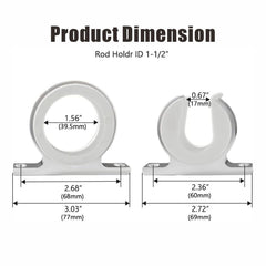 TuoP rod hanger with polished aluminum reflects light, adding premium storage.