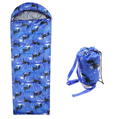 Tuphen kids sleeping bag blue-teen compact design for easy backpack camping adventures