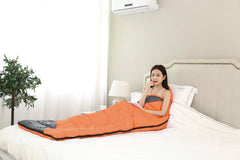 tuphen sleeping bag folded into compact travel pack