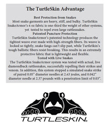 TurtleSkin gaiters with a universal unisex fit and reinforced grommets for secure attachment.