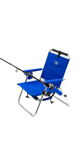 Tuscany Pro Backpack Fishing Chair folded for compact transport and storage