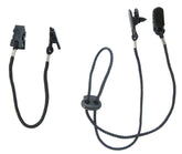 Front view of Tvoip cap clips and chin strap