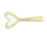 Twin Tail Grub Lures 4in glow pack attracts bass and walleye in low light.