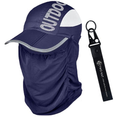 Two Kat sun protection foldable hat front view with wide brim for sun cover.