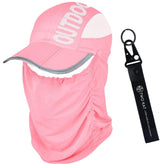 Twokat foldable sun hat pink, front view, lightweight shade for outdoors