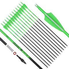 TY Archery carbon arrow 30inch shaft, designed for accurate target practice with visible flight path