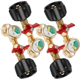 TYBXJUN propane refill adapter with gauge ready for quick fills