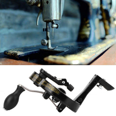 Tyenaza hand crank fits Singer spoked wheel for smooth vintage sewing.
