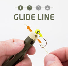 Low-light fishing using TYEPRO tool for easy knot tying