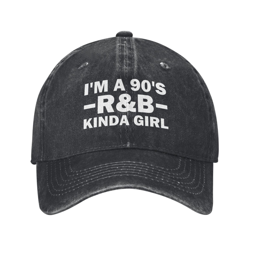Tywonmy I'm A 90's R&B Kinda Girl cap, front view, stylish casual everyday wear