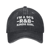 Tywonmy I'm A 90's R&B Kinda Girl cap, front view, stylish casual everyday wear