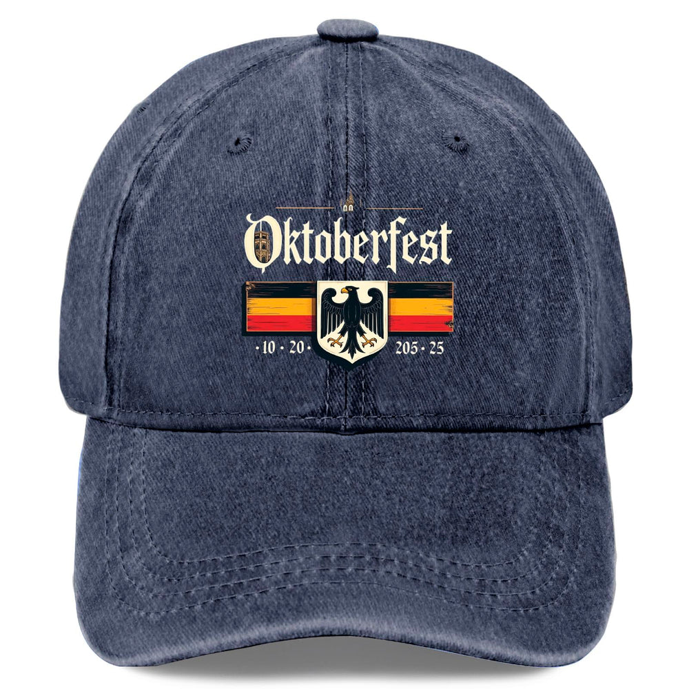 Tywonmy Oktoberfest eagle flag hat in navy for casual daily wear.