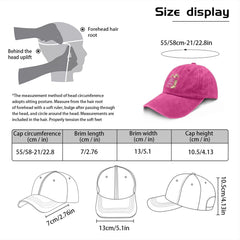 Tywonmy This Girl Loves Country Music hat, back adjustment, comfortable fit for different head sizes.