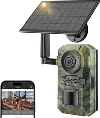 Tziarp cellular trail camera front view for off-grid wildlife monitoring.