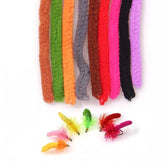 UAERSCH 3pcs fly tying chenille pack for versatile patterns and durable, fluffy bodies.