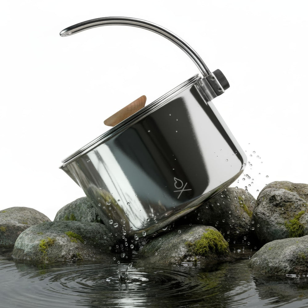 Überleben Kessel stainless-steel camp kettle 37oz ready for outdoor cooking and coffee
