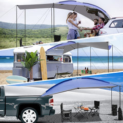 Uboway awning fits cars, SUVs, minivans, hatchbacks.