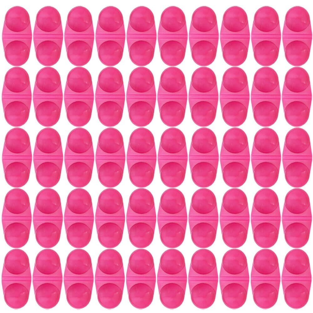 UCCKEYI double rattle balls pink finish boosting lure visibility