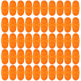 UCCKEYI double rattle beads orange closeup showing loud attractant for catfish rigs.